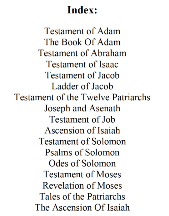 Testaments of the Patriarchs and Prophets
